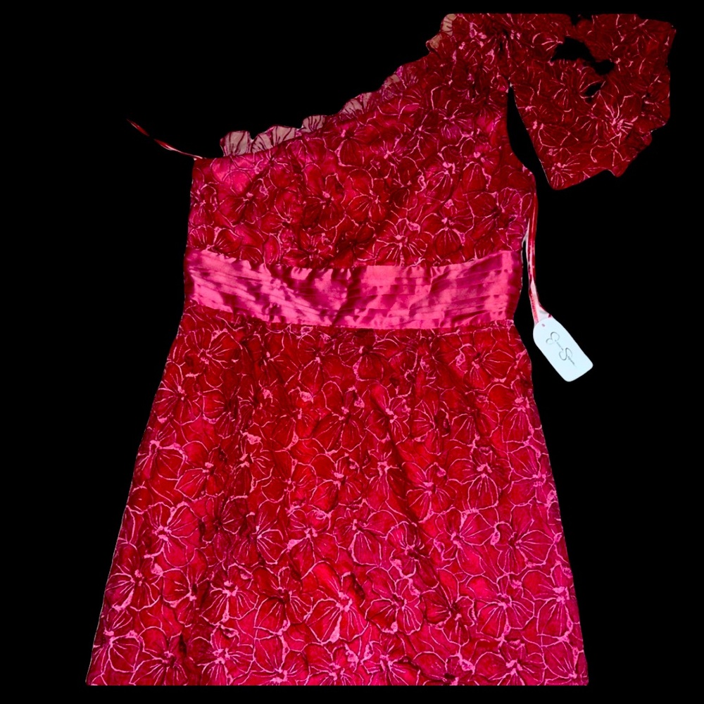 Beautiful Jessica Simpson one shoulder dress
